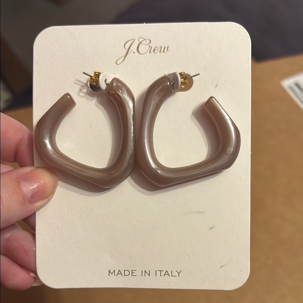 J. Crew Chunky Open Triangle Earrings